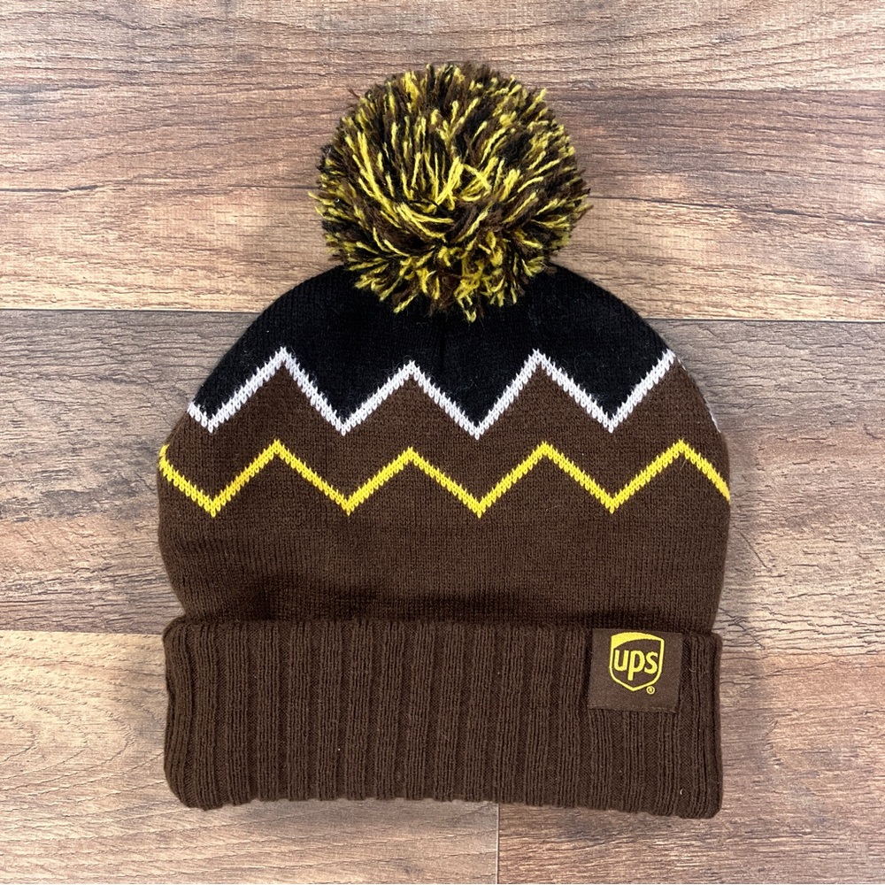 UPS Hat Adult One Size Brown Beanie Snow Winter Hat